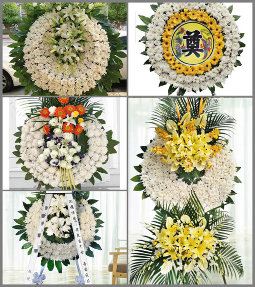 广东梅州市丰顺县砂田镇大坑村花圈速递